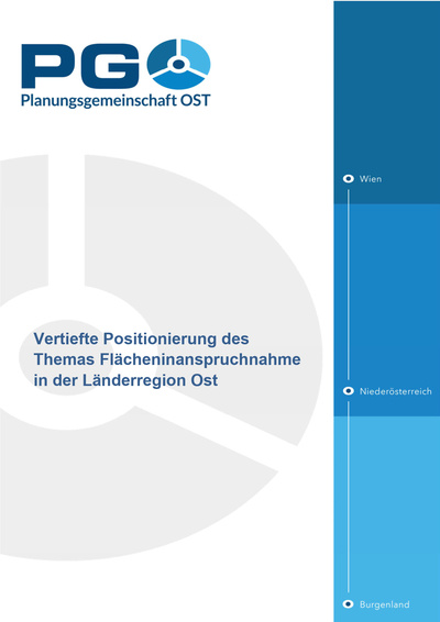 Titelbild Vertiefte Positionierung des Themas Flächeninanspruchnahme in Länderregion Ost